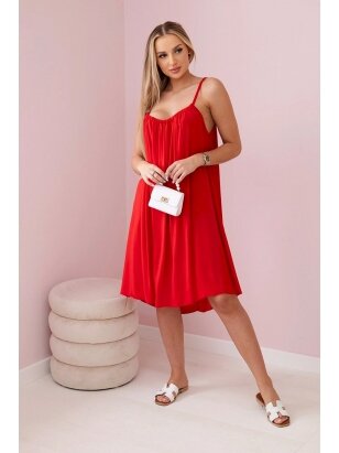 Raudonos spalvos suknelė SKN0046