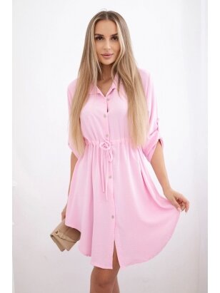 Šviesiai rožinės spalvos suknelė SKN0062