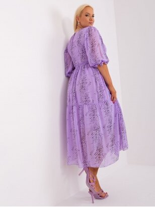 Šviesiai violetinės spalvos suknelė MOD2320 GP